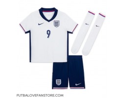 Anglicko Harry Kane #9 Domáci Detský futbalový dres ME 2024 Krátky Rukáv (+ trenírky)
